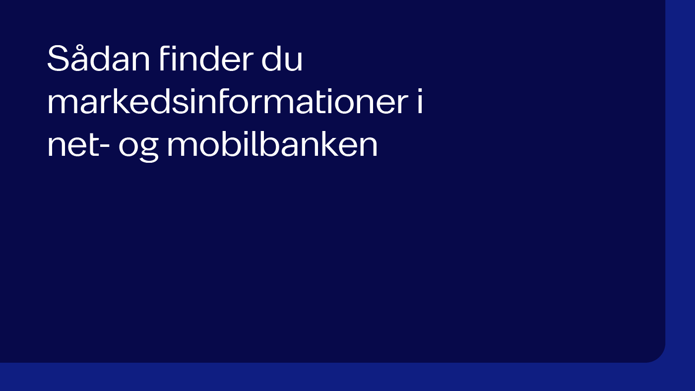 Sådan finder du markedsinformationer